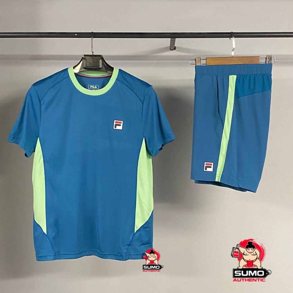 Bộ Quần Áo Thể Thao Chính Hãng Màu Xanh FILA TENNIS AOM229151E/AOM229153Sumo Authentic