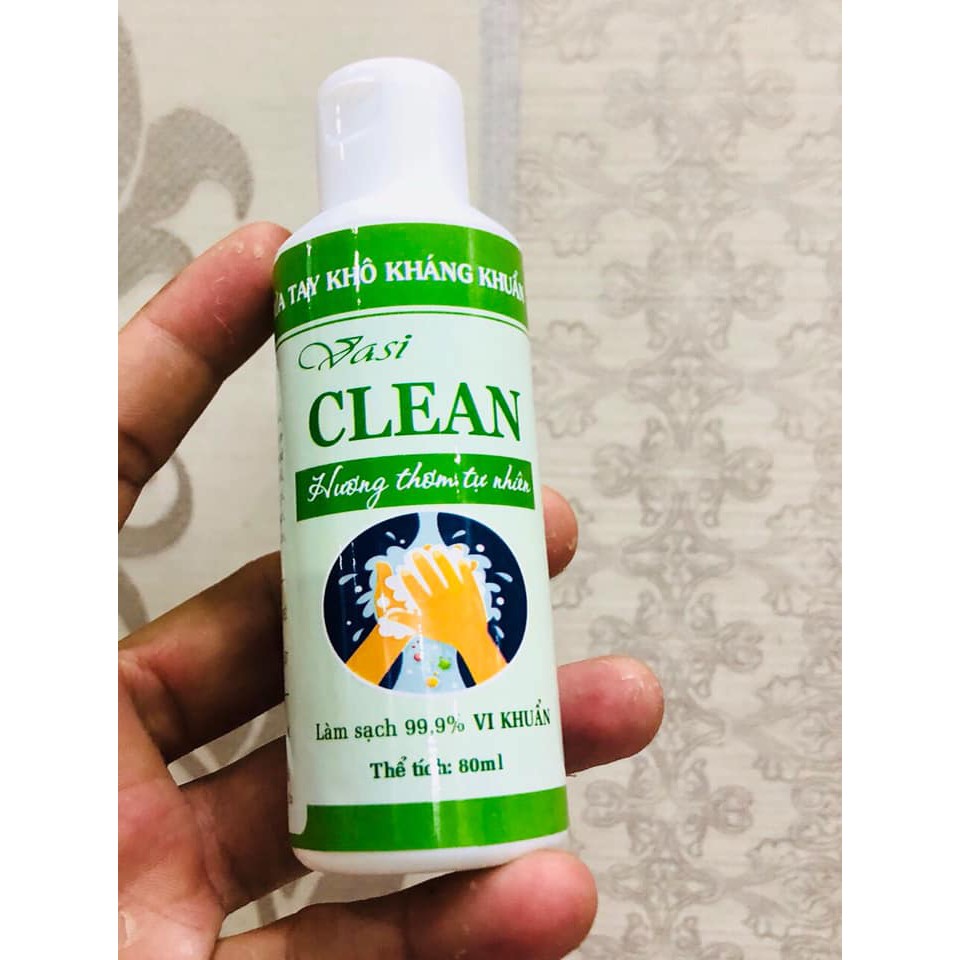 Gel rửa tay khô Vasi Clean kháng khuẩn 99.99% | BigBuy360 - bigbuy360.vn