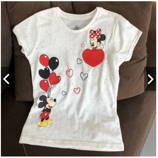 Áo thun bé gái Mickey love Minnie xinh xinh