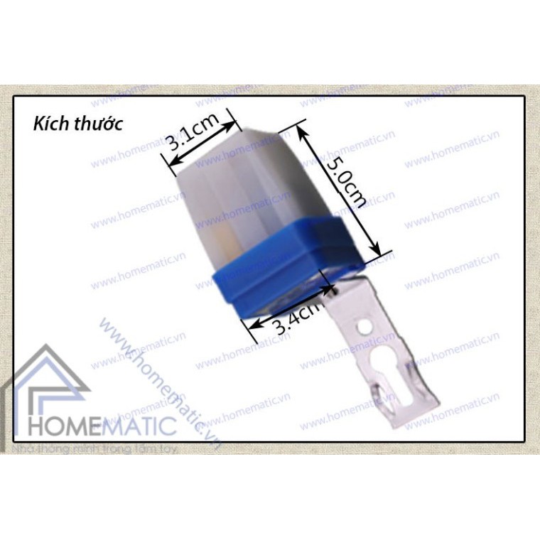 Công tắc cảm biến ánh sáng tự động bật đèn khi trời sáng tối Photo controls