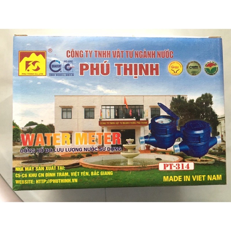 Đồng hồ nước Phú Thịnh PT314