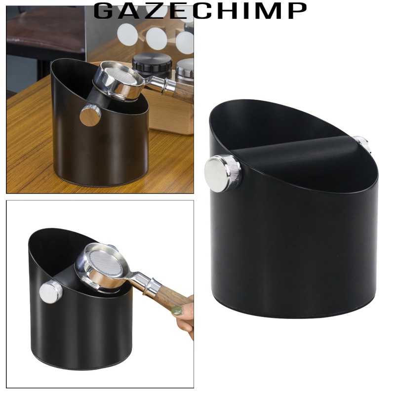 [GAZECHIMP] Black Espresso Coffee Knock Box Waste Bin Bucket for Home Office Barista