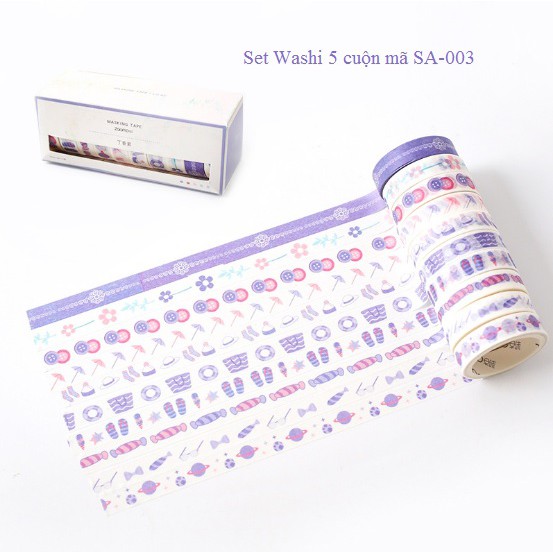 Set Washi 10 cuộn