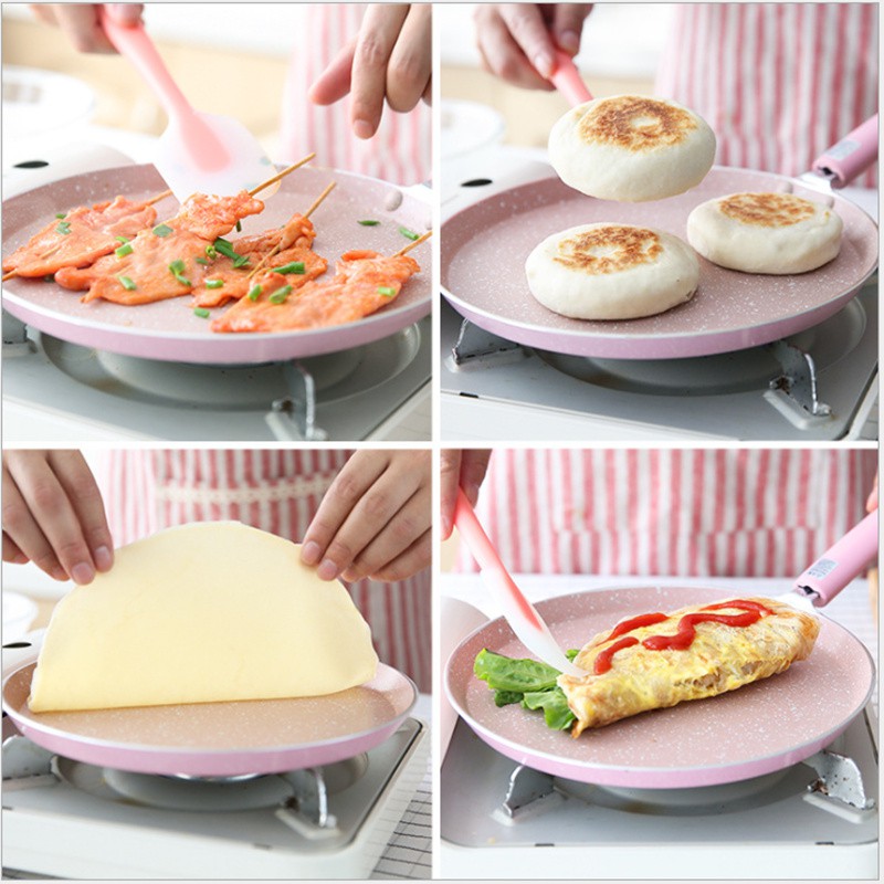 Chảo làm bánh crepe YOOLI bằng nhôm không dính chống trầy xước kích thước 6/8/10 inch | BigBuy360 - bigbuy360.vn