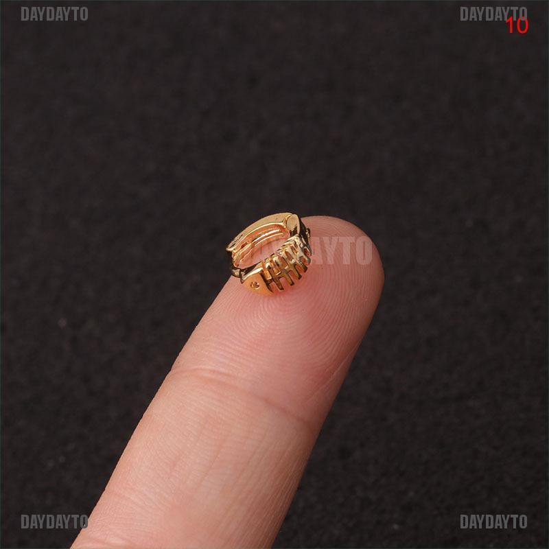[DAYDAYTO] Khuyên Xỏ Sụn Tai Bằng Pha Lê Vàng