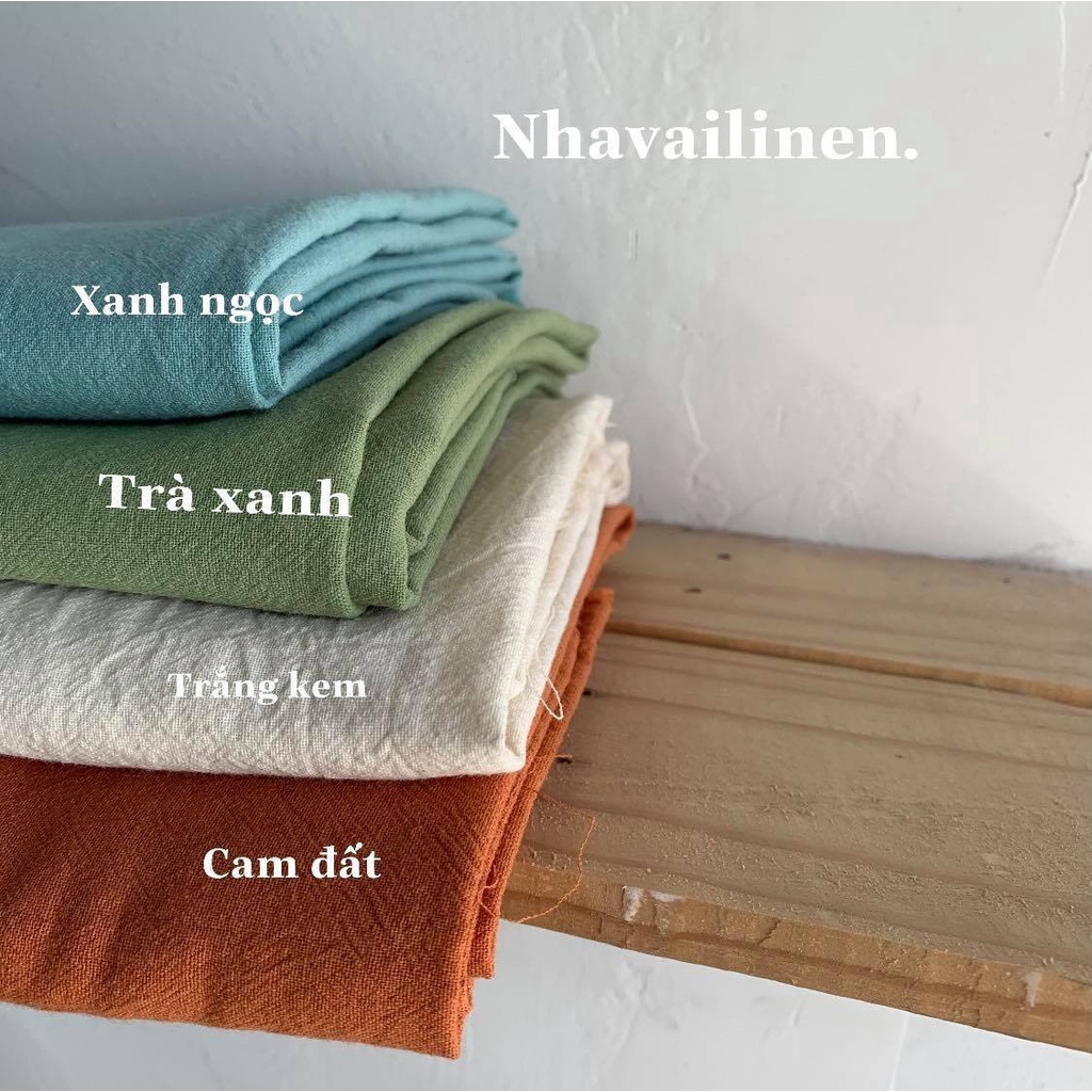 Vải Thô Đũi Trơn - Nhà Vải Linen