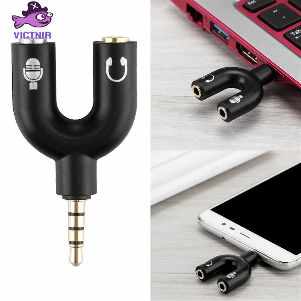 Headphone Mic 2 To 1 Splitter For PS4 For Xbox One Adapter  Headset