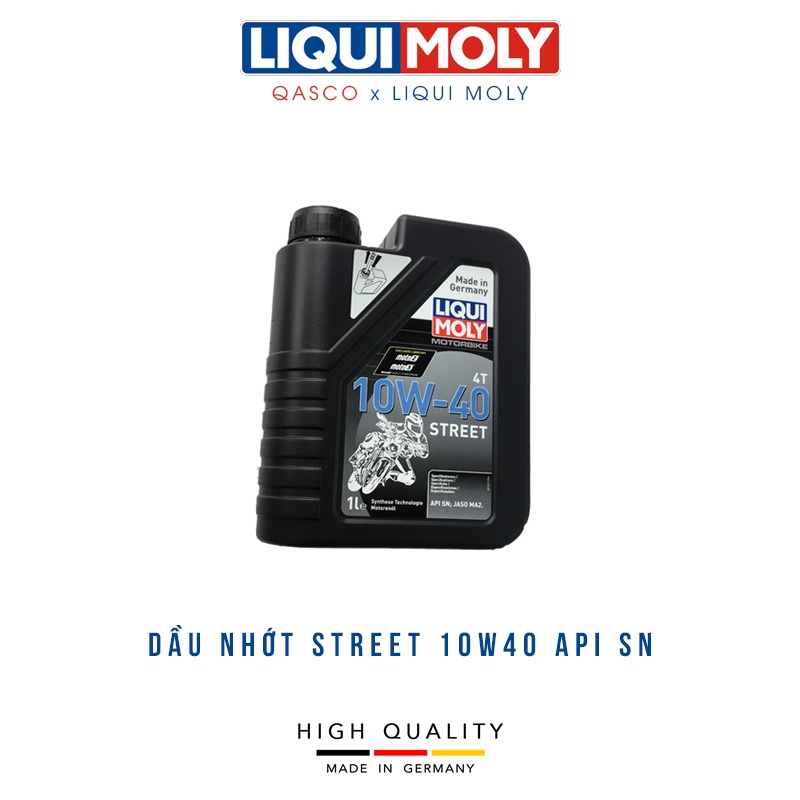 Dầu nhớt LIQUI MOLY 4T SYSTHENTIC 10W40 STREET (API:SN) (1521) (có chiết lẻ)