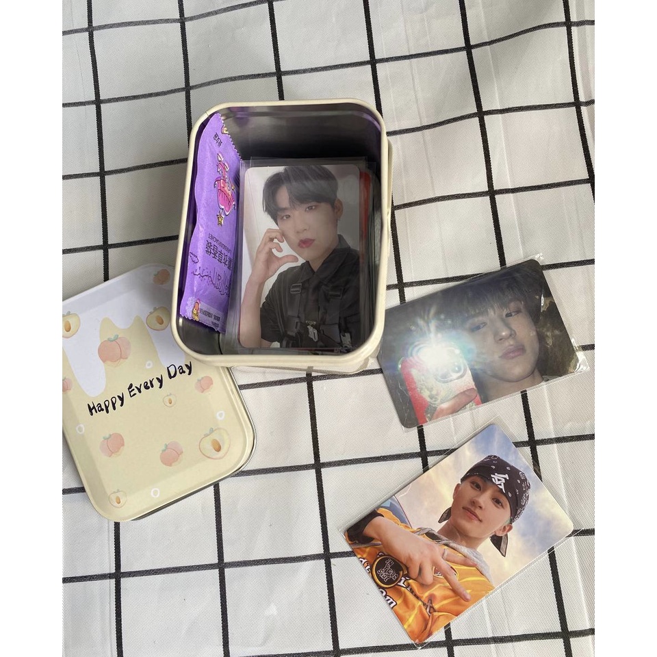 Hộp thiếc đựng ảnh thẻ bo góc - card kpop (cỡ bé)