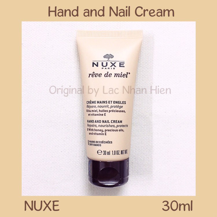 KEM DƯỠNG DA TAY VÀ MÓNG TAY NUXE CHIẾT XUẤT MẬT ONG VÀ DẦU THỰC VẬT ❤ NUXE RÊVE DE MIEL® HAND AND NAIL CREAM (30ml) | BigBuy360 - bigbuy360.vn