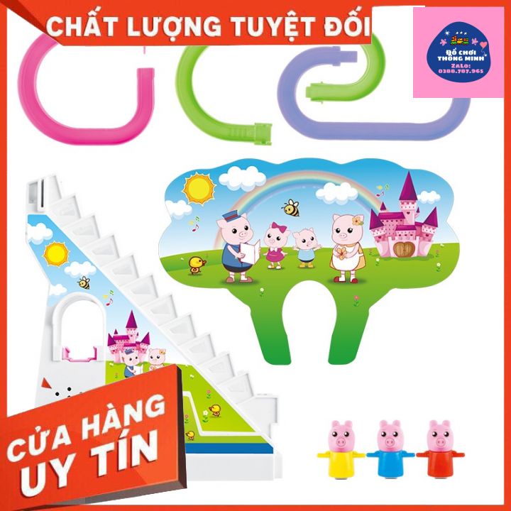 Đồ Chơi Trẻ Em Heo Con/ Vịt Con Leo Cầu Thang  Ngộ Nghĩnh Có Âm Nhạc Và Đèn