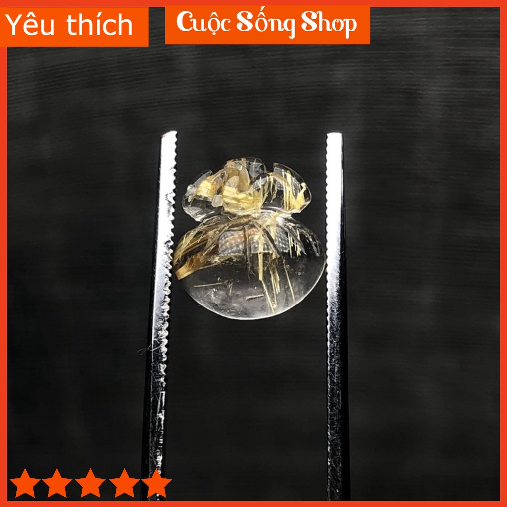 Túi Tiền Thạch_Anh Tóc_Đỏ Tự Nhiên, Hợp Mệnh Thổ Và Kim, May Mắn, Tài Lộc, DD1900