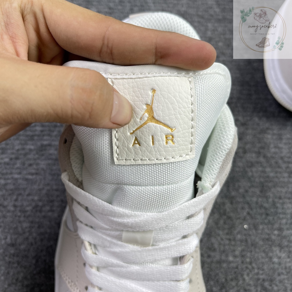 Giày Sneaker Nam Nữ màu TRẮNG cổ THẤP, Giày Nike Air Jordan 1 Siêu Đẹp Cổ Thấp Cao Cấp 2021 HÀNG MỚI