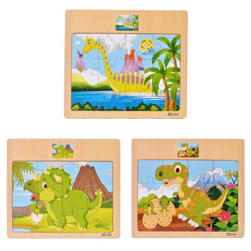 _Puzzle_Tranh Xếp Hình Bằng Gỗ 12 Mảnh Nhiều Đề Tài Cho Bé
