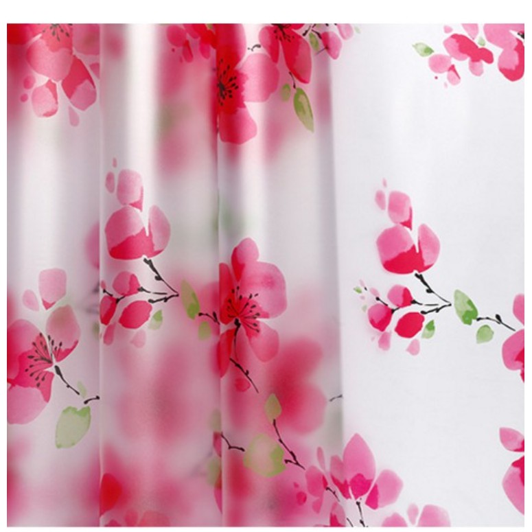 Cuộn 5m dán kính HOA MAI ĐỎ khô rộng 45cm