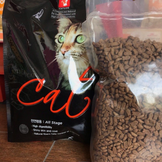 [Mã 252FMCGSALE giảm 8% tối đa 100k đơn 500K] Thức ăn hạt mèo Cat's eye 1kg của Hàn Quốc