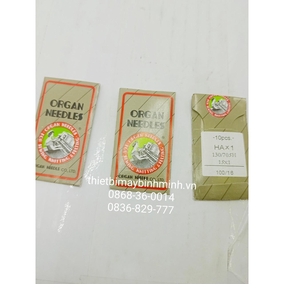 Kim Nhật HA, hiệu ORGAN dùng cho máy may gia đình (Vỉ 10 cái)