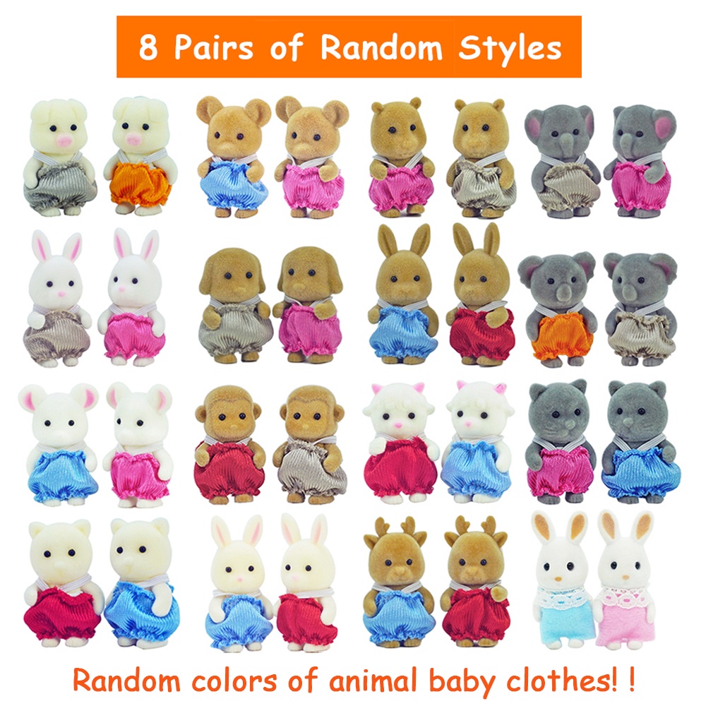 SYLVANIAN FAMILIES Bộ Đồ Chơi Nhà Búp Bê Gia Đình Thỏ Làm Quà Tặng Sinh Nhật