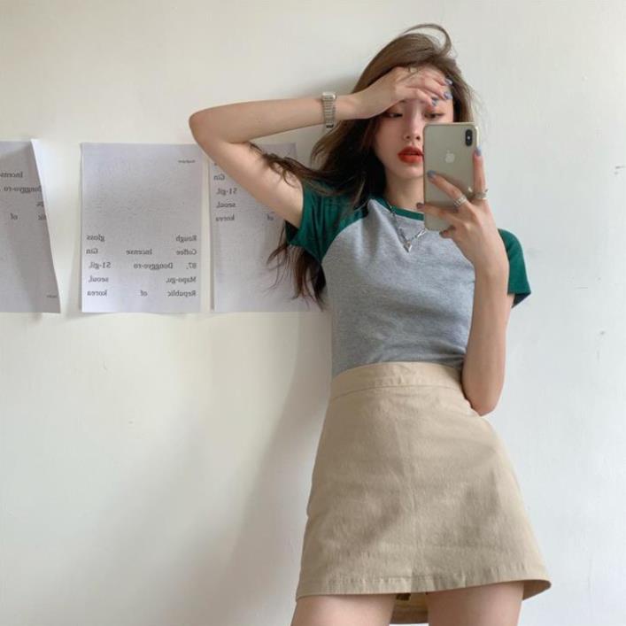 Chân Váy Ngắn Lưng Cao Màu Trơn Thời Trang Quyến Rũ Cho Nữ | BigBuy360 - bigbuy360.vn