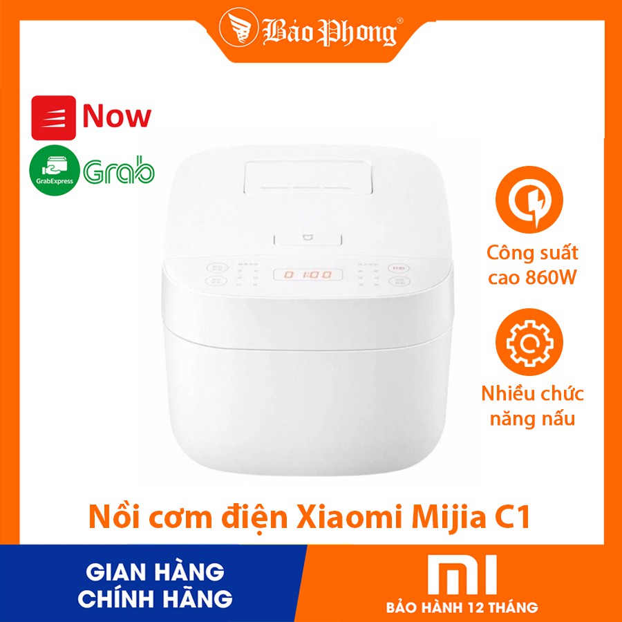 Nồi cơm điện thông minh XIAOMI Mijia C1 - BH 1 năm Cho nhà bếp gia đình Mini cỡ lớn 3L 4L 5L đa chức năng nấu gạo ngon