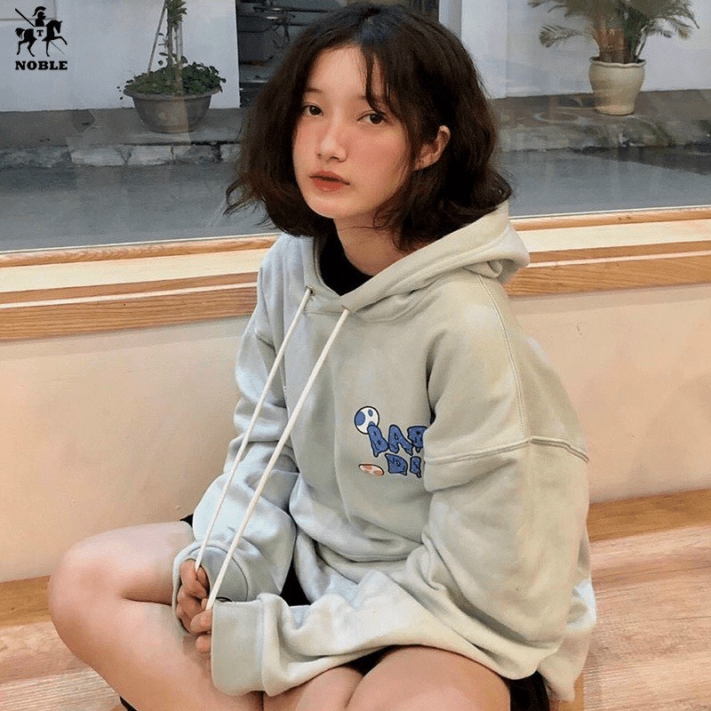 ÁO KHOÁC  HOODIE NỮ CÓ DÂY KÉO HỌA TIẾT KHỦNG LONG ĐẦU BỰ SIÊU CUTE