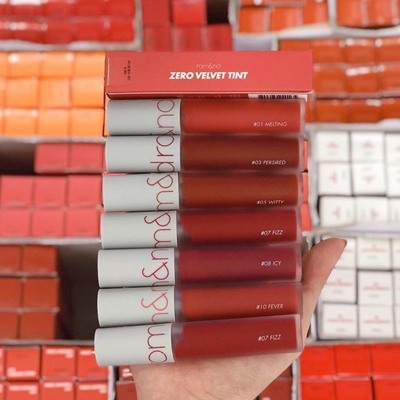 (HÀNG SẴN - AUTH) Son Kem Lì Siêu Mịn ROMAND ZERO VELVET TINT