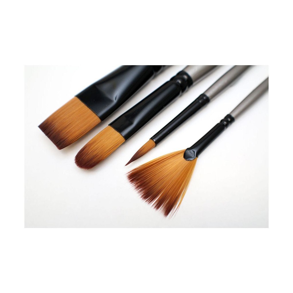 Bộ 4 Cọ Acrylic Mont Marte - Gallery Series Brush Set Acrylic 4pce - BMHS0013