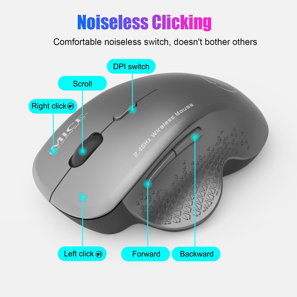 IMICE Chuột Chơi Game Không Dây G6 2.4ghz