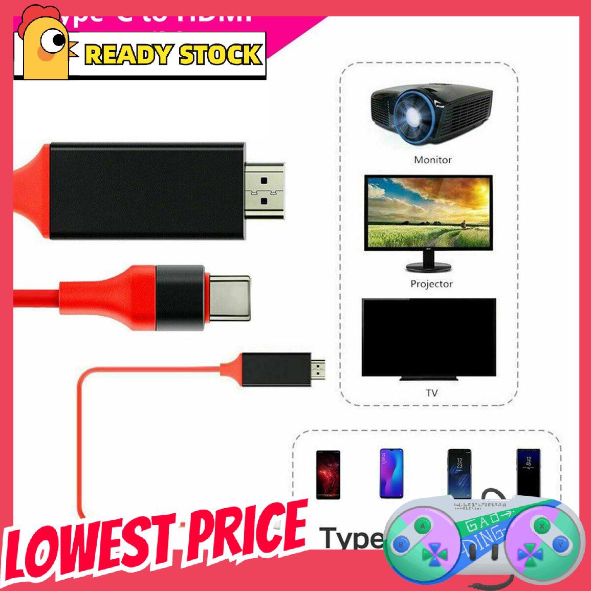 Đầu Chuyển Đổi 4k Mhl Type C Sang Hdmi-Compatible Tv