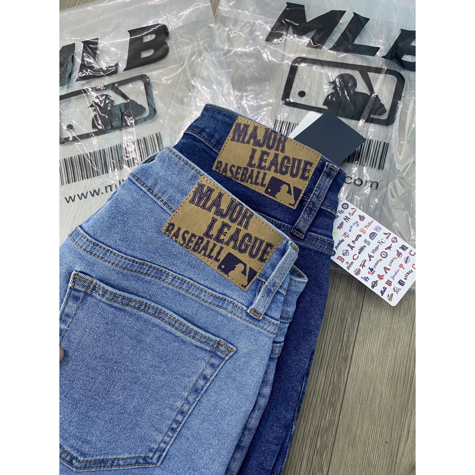 (HÀNG 1:1) Quần Short jean M/L/B 2 màu xanh đậm &amp; nhạt,  thêu nét căng, full tag mạc, chất từng chi tiết