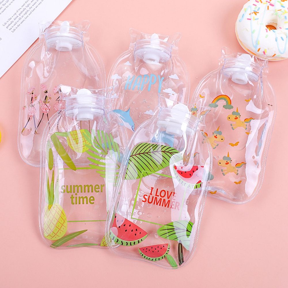 Bình đựng nước nóng chườm nóng giữ ấm màu trong suốt làm từ pvc có thể tái sử dụng