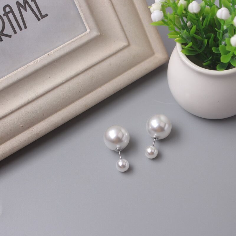 Bông Tai Nữ Đính Hạt Ngọc Trai Nhân Tạo, Khuyên Tai Nữ Dễ Thương V2.23
