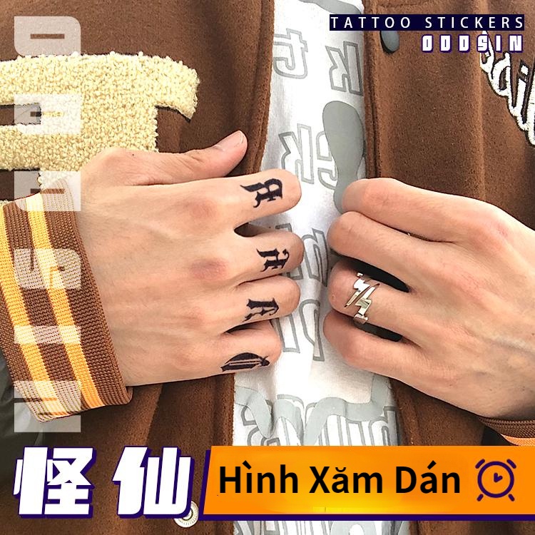 【SIYA Magic Tattoo】Hình Xăm 15 Ngày Chữ Cái Và Dòng Chống Nước 15CM*11CM