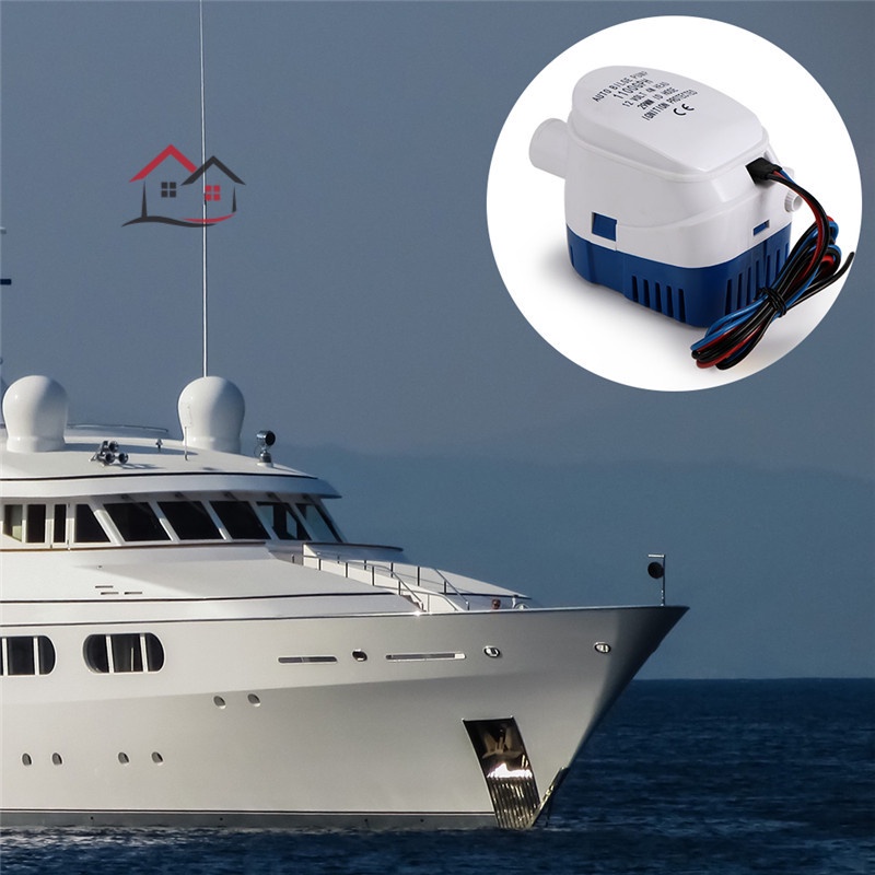 Máy Bơm Nước Chìm 12V Tự Động Có Công Tắc Cho Thuyền Tự Động