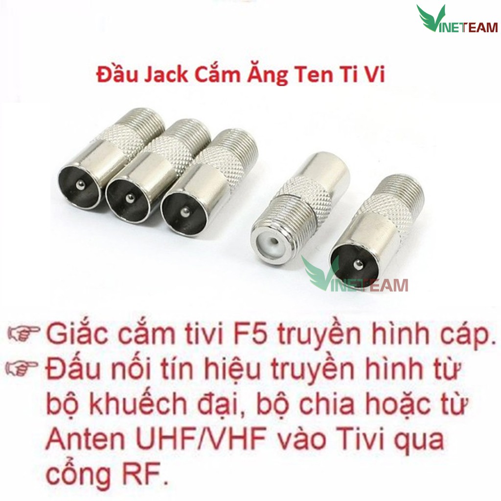 Đầu Jack Gắn Anten TV Cao Cấp -dc4370
