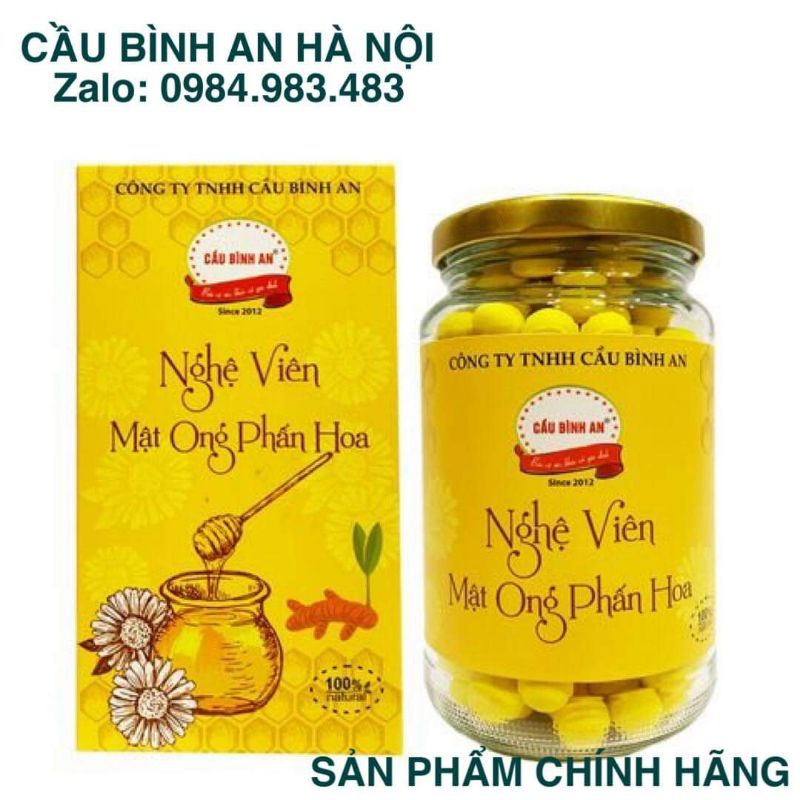 Viên nghệ mật ong Phấn hoa Cầu bình an