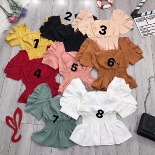 Áo Peplum Tay Phòng