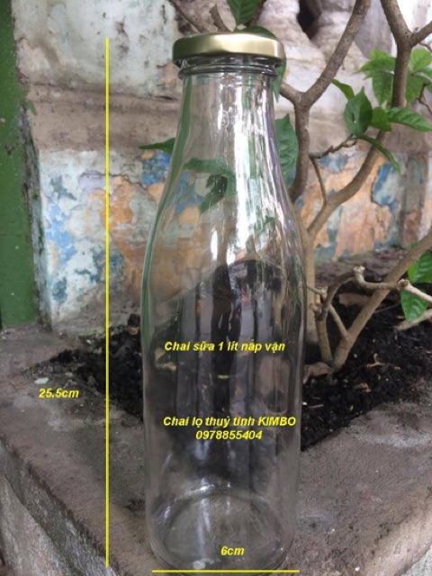 Chai thuỷ tinh 1 lít sữa hạt