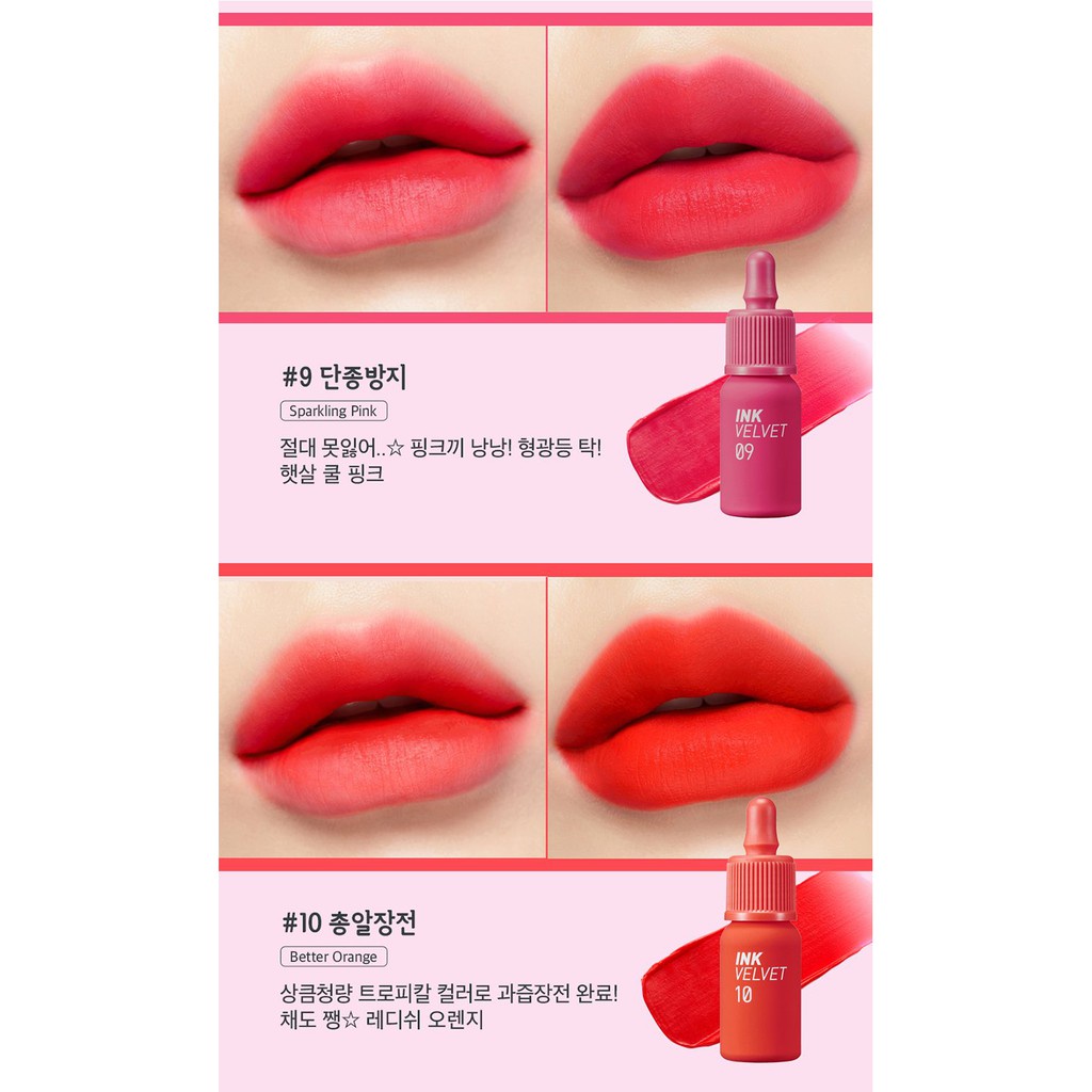 Son Kem Lì Peripera Ink Velvet Lip Tint New 4G