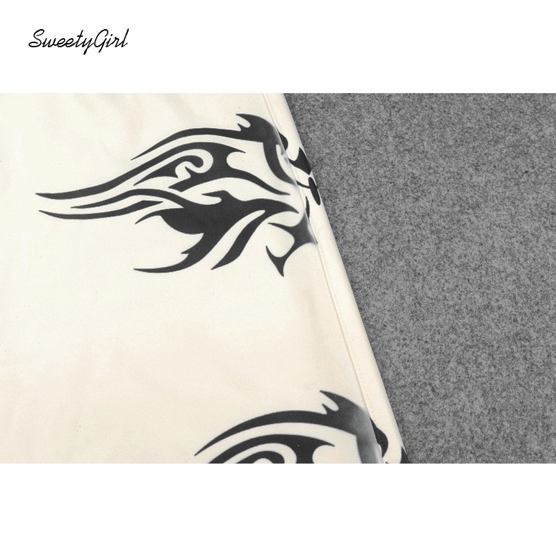 Quần dài lưng cao dáng ôm in họa tiết độc đáo thời trang dành cho nữ