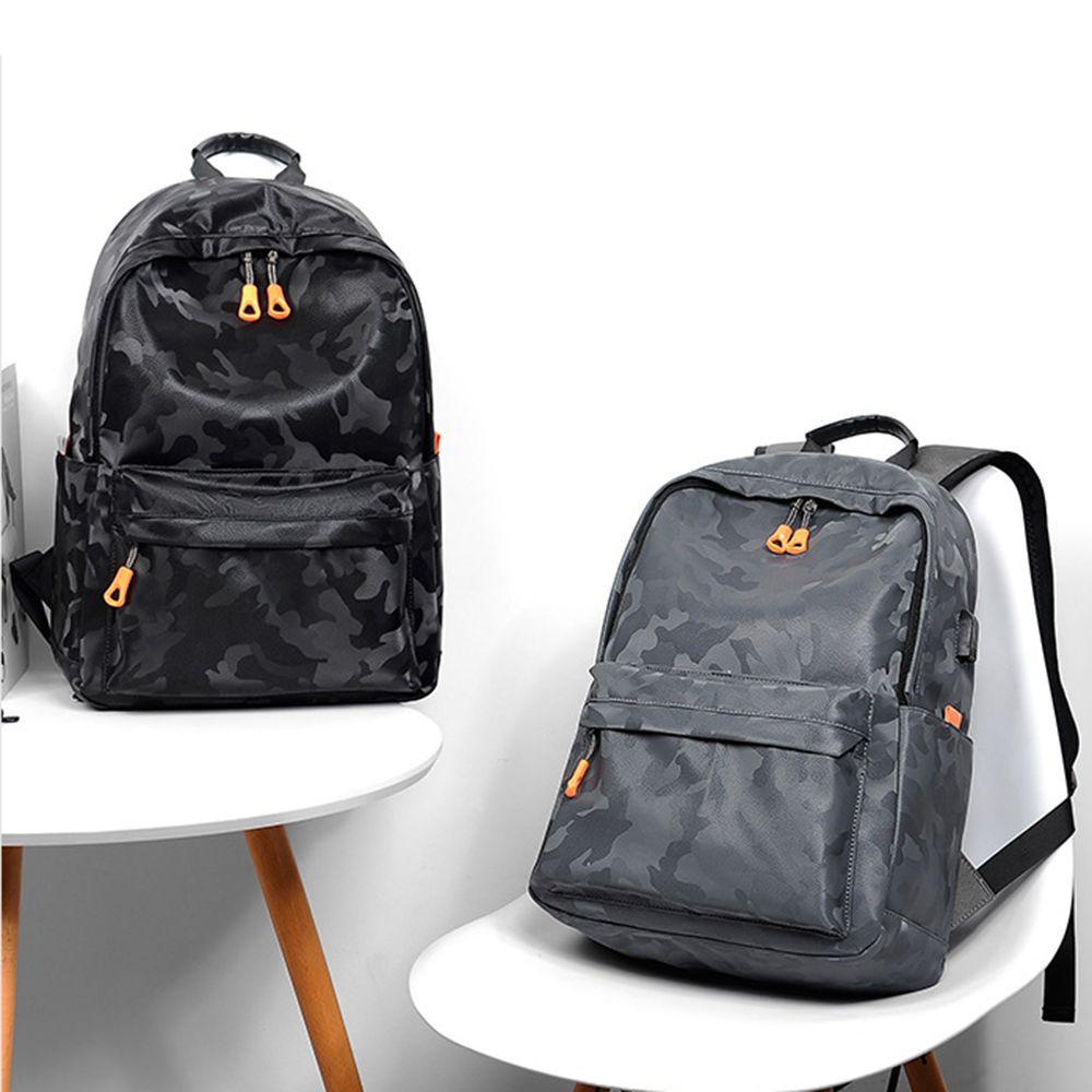 Ba Lô Da PU Siêu Nhẹ Họa Tiết Rằn Ri Chống Thấm Nước Có Khóa Kéo Phong Cách Công Sở Cho Nam