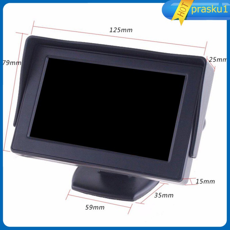 Camera Chiếu Hậu Xe Hơi Prasku1 2xlcd Hd 4.3 "Hỗ Trợ Quay Ban Đêm | BigBuy360 - bigbuy360.vn