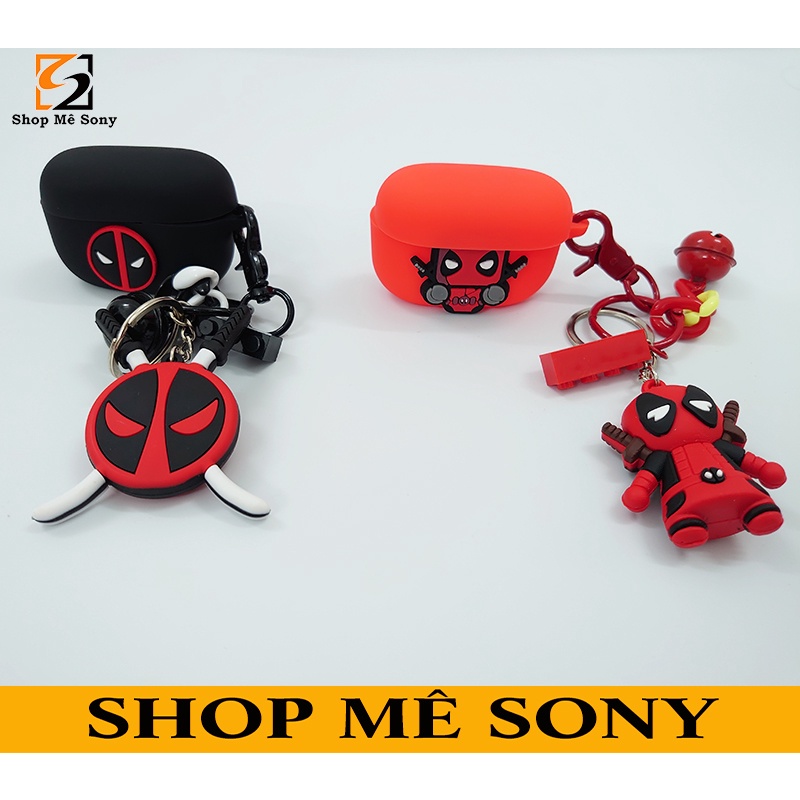 Sony WF 1000XM4 - LinkBuds S - WF C500 - SP800N - LinkBuds - Vỏ ốp siêu anh hùng Deadpool kèm móc khóa