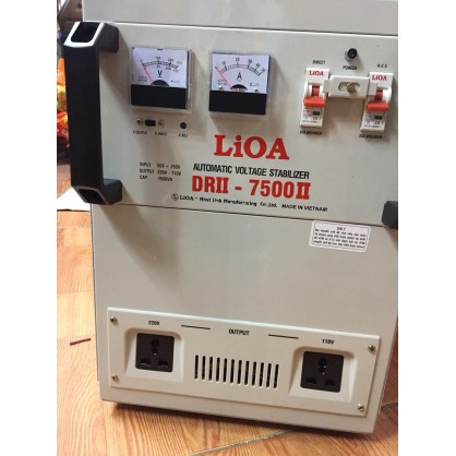 Ổn áp LiOA 7.5KVA DRII-7500 II dải 50V-250V thế hệ 2, dây đồng nguyên chất