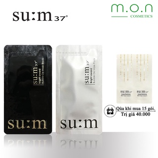 Mặt nạ sủi bọt Sum Bright Award 4,5ml/gói - Mặt nạ thải độc Sum 37 trắng và đen