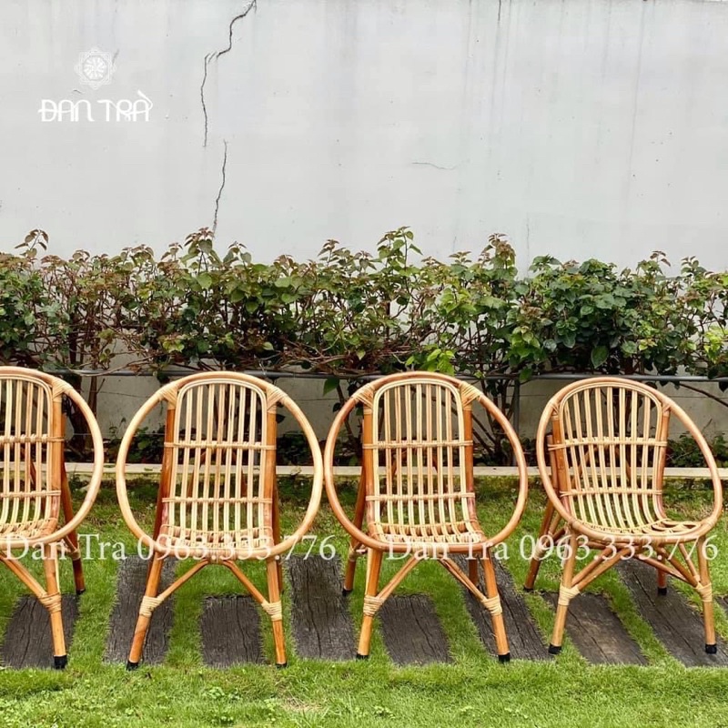 Ghế mây sò cao truyền thống, size to 70cmx60cmx84cm, ghế mây sò bầu cao cấp loại 1, nội thất mây tre Đan Trà