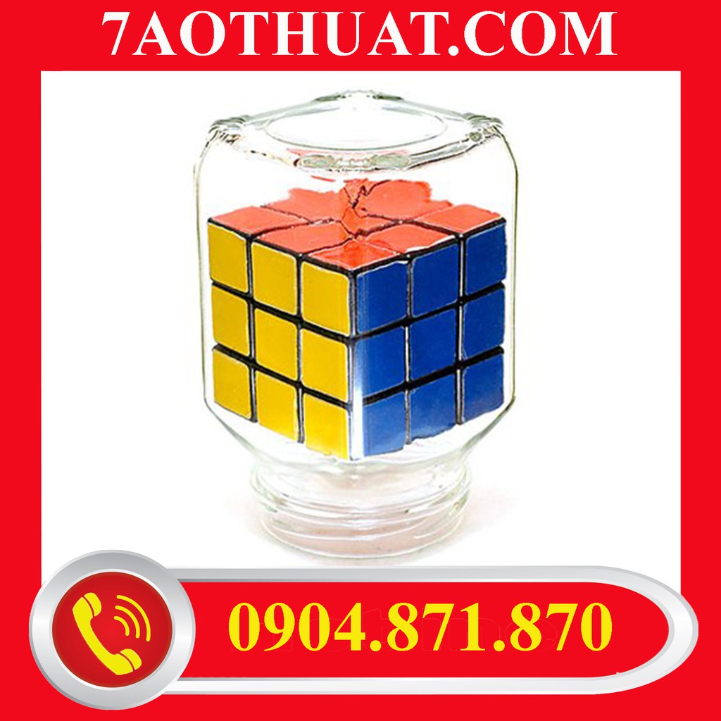 Dụng cụ ảo thuật hấp dẫn : Rubik xuyên hũ + video hướng dẫn miễn phí