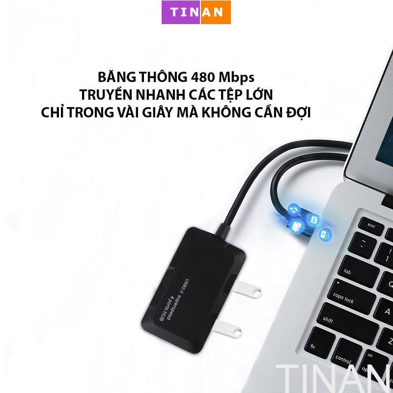 Hub Chia 4 Cổng USB 3.0 Tốc Độ Cao N608, Đầu Cắm USB/ TYPE C