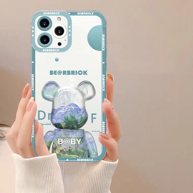 Ốp Điện Thoại TPU Silicon Mềm Chống Sốc Hình Gấu Hoạt Hình Cho IPhone 13 11 12 Pro Max XR/ X/Xs Max/ 8/ 7/6S Plus SE 2020