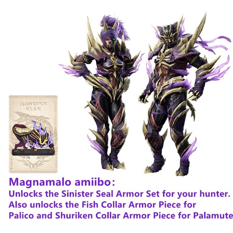 Bộ 3 thẻ Amiibo cho Monster Hunter Rise Nintendo Switch! | BigBuy360 - bigbuy360.vn